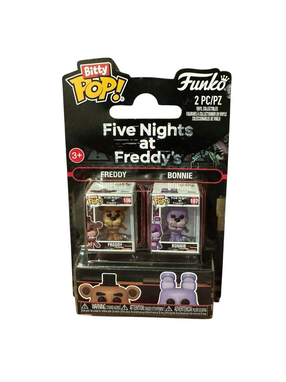 Five Nights at Freddy's Freddy and Bonnie Funko Bitty Pop! Mini-Figure 2-Pack